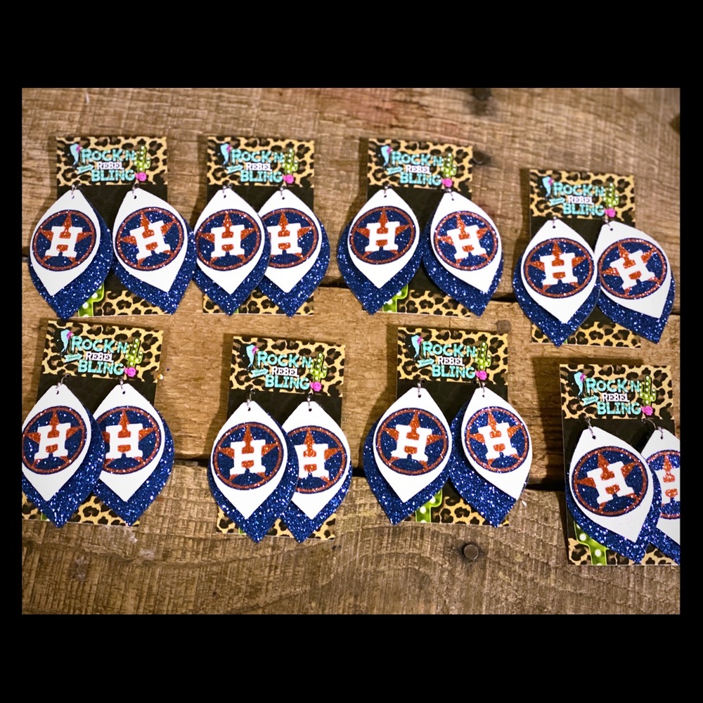 Houston Astros earrings